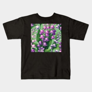 Pink Lily of The Valley Kids T-Shirt